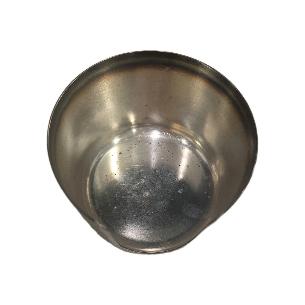 Vintage Glass Oyster 6 Pc Coaster Set with Holder